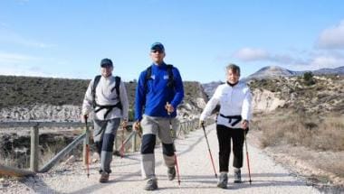 practicantes nordic walking